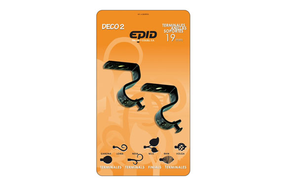 SOPORTE TECHO 19MM METAL NEGRO