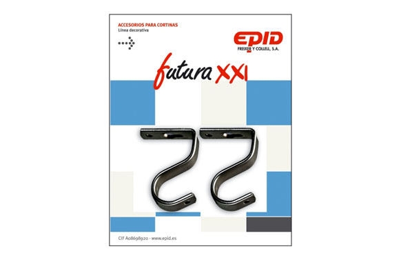 SOPORTE TECHO 19MM METAL NEGRO