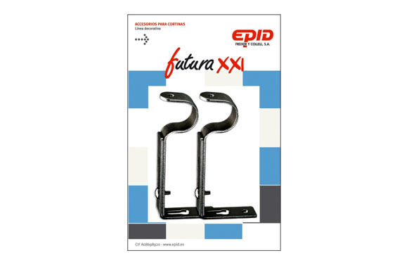 SOPORTE EXTEN 19MM METAL NEGRO