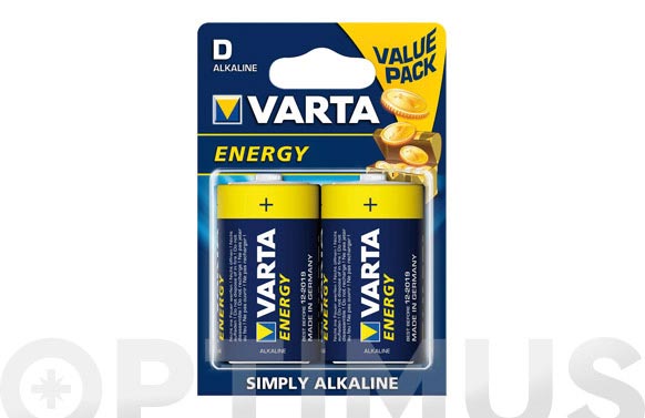 PILA LR20 1,5V MO 2 PZ