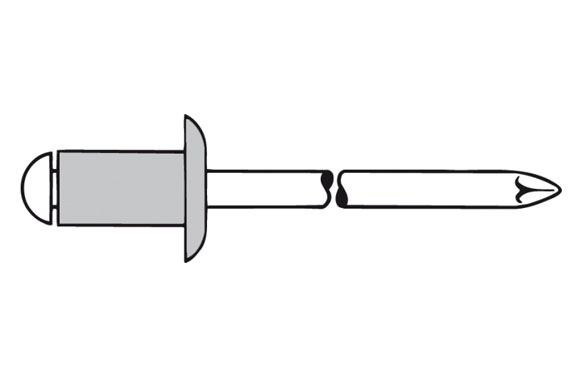 REMACHE ESTAND. 3X6MM ALUM 500