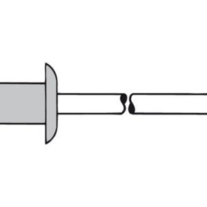 REMACHE ESTAND. 3X8MM ALUM 500