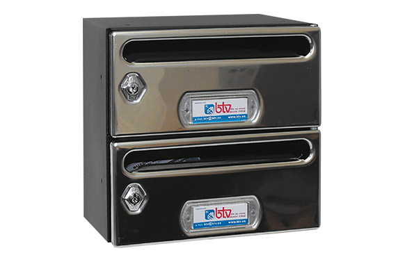 BUZON HORIZ INOX BTV 2 PZ MERC