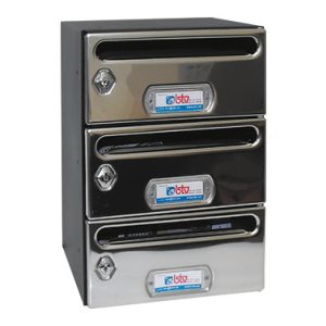 BUZON HORIZ INOX BTV 3 PZ MERC