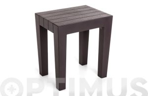 TABURETE LOMBOK MARRON 38X29X4