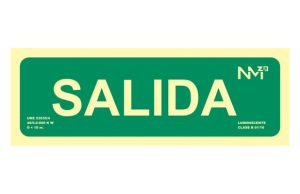 CARTEL LUMINISCENTE 105X300MM