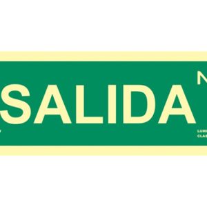 CARTEL LUMINISCENTE 105X300MM