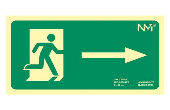 CARTEL LUMINISCENTE 320X160MM