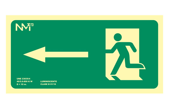 CARTEL LUMINISCENTE 320X160MM