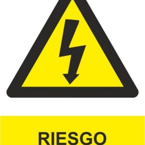 CARTEL 210X300MM RIESGO ELECTR