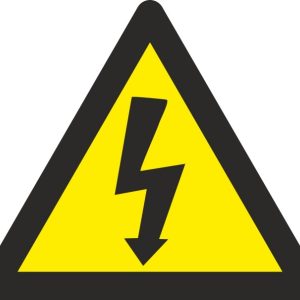 CARTEL ADH 090X090MM RIESGO EL