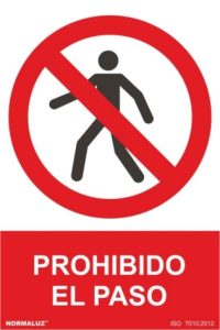 CARTEL 210X300MM PROHIBIDO EL