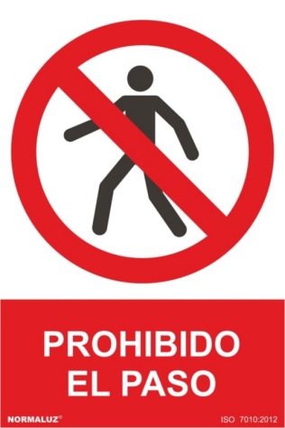CARTEL 210X300MM PROHIBIDO EL
