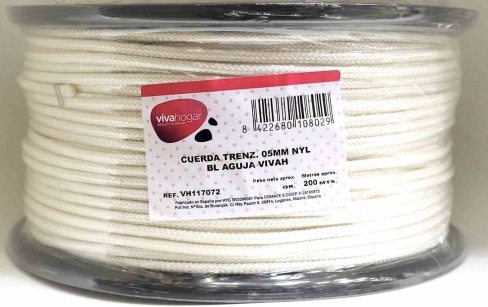 CUERDA TRENZ. 05MM BL 200 MT N