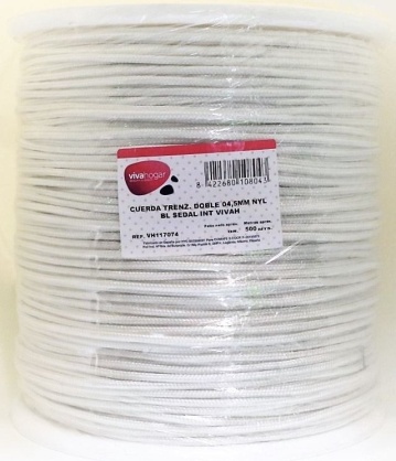 CUERDA TRENZ. DOBLE 04,5MM BL