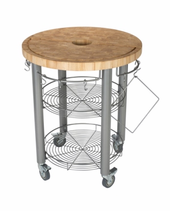 CARRO COC 76X91CM ACERO/MADERA