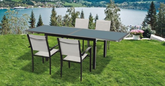 MESA JARD 80/160X80X75CM ANTR.