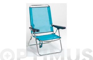 SILLA PLAYA ALTA CON ASA AZUL