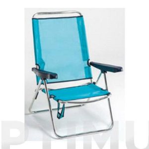 SILLA PLAYA ALTA CON ASA AZUL