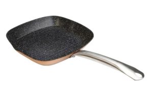 GRILL RAYADO 28X28CM COBRE WEC