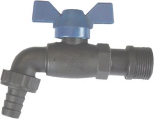 GRIFO CURVO NYL MARIPOSA 3/4"