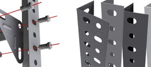 ESCUADRA ESTANTERIA GALVANIZAD