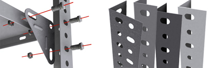 ESCUADRA ESTANTERIA GALVANIZAD