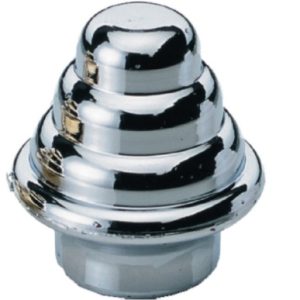 TERMINAL RIZADO 12MM CROMADA