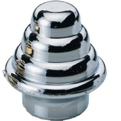 TERMINAL RIZADO 12MM CROMADA