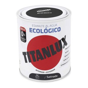 ESMALTE SAT. AL AGUA NEGRO 750