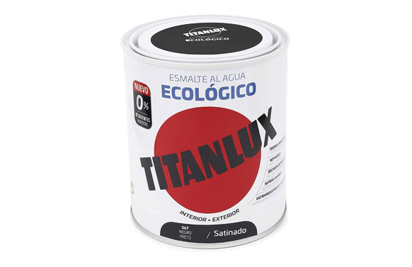 ESMALTE SAT. AL AGUA NEGRO 750