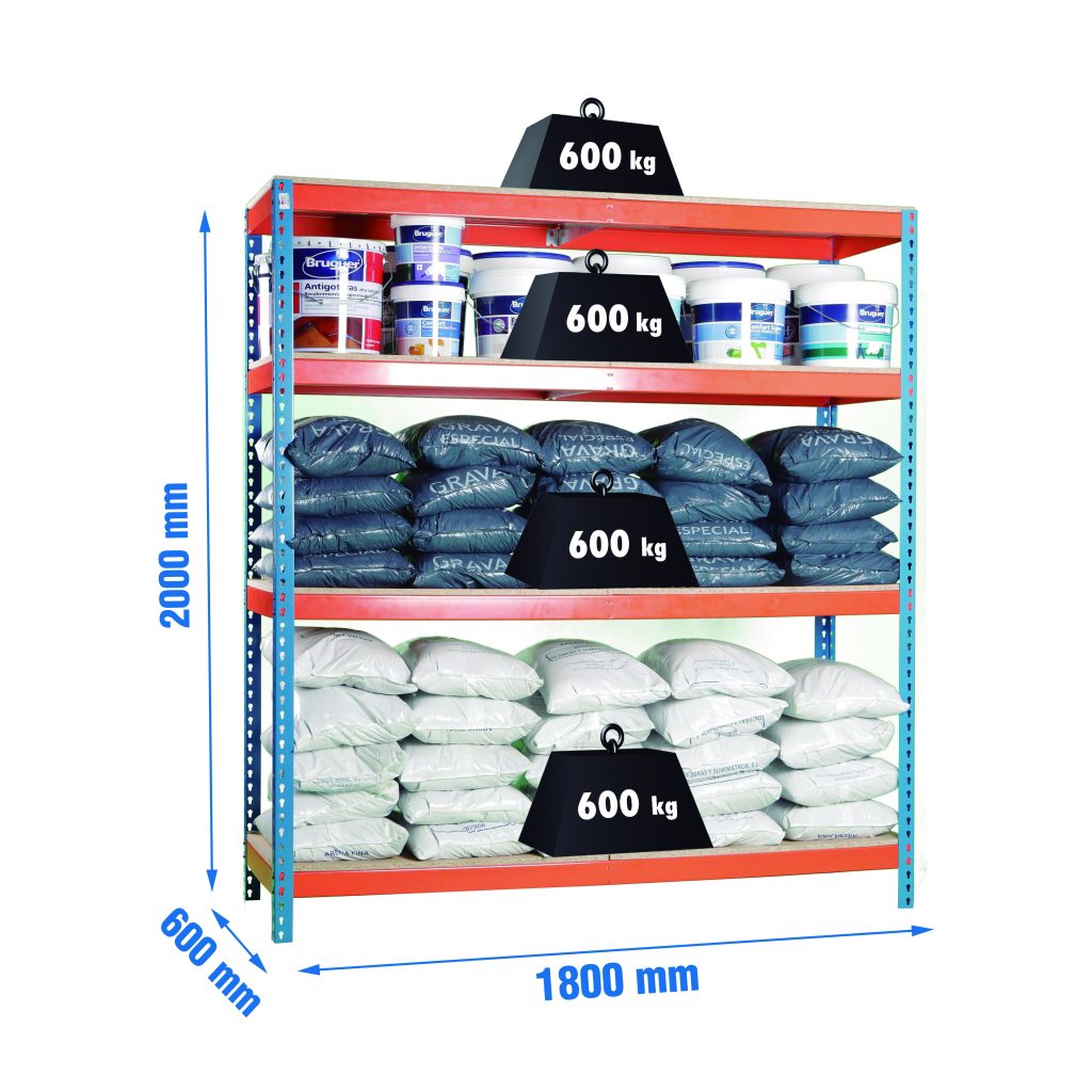 ESTANTERIA 4B S/T 2000x1800x60