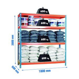 ESTANTERIA 4B S/T 2000x1800x60