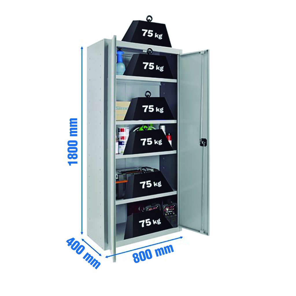 ARMARIO METAL 180X80X40CM GR