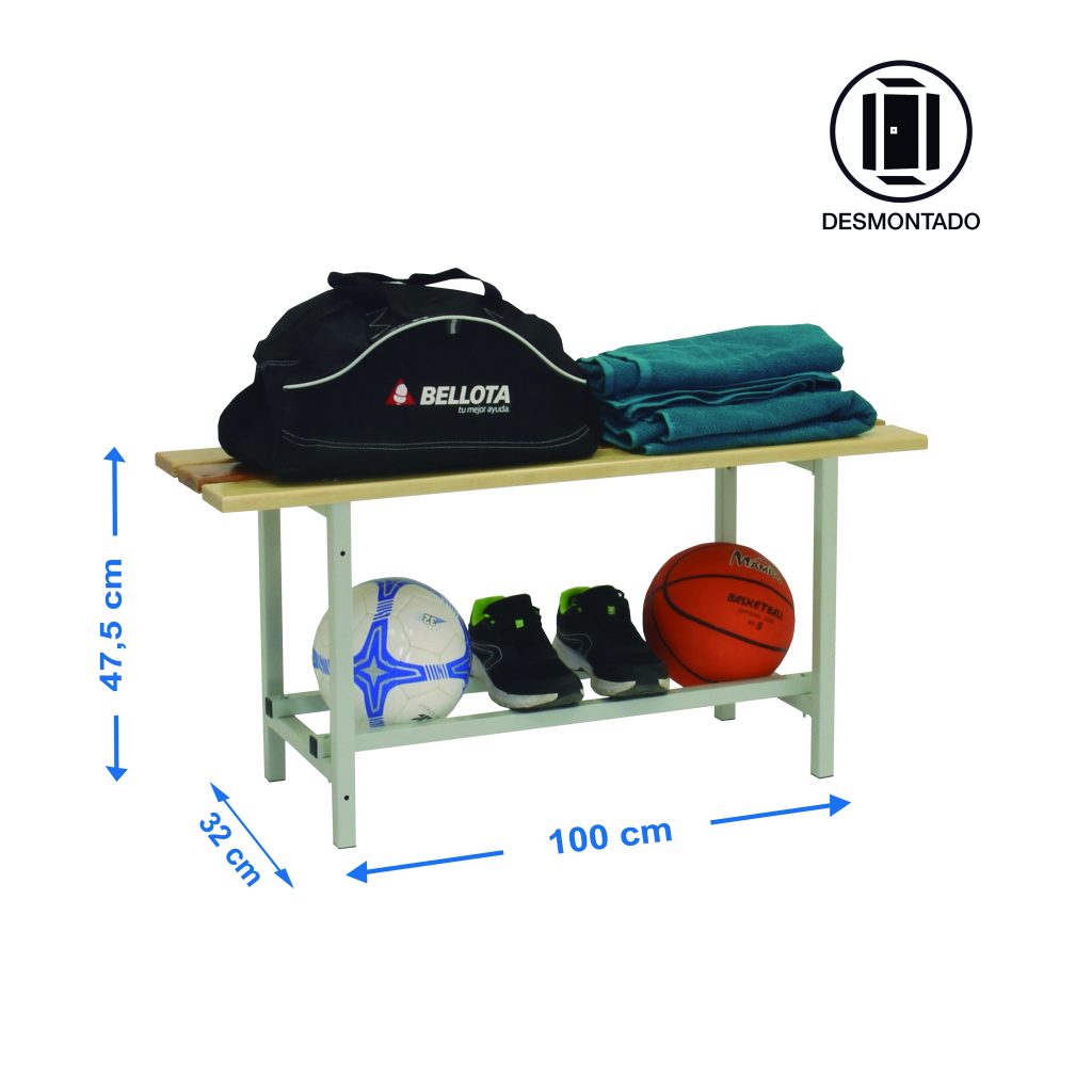 BANCO VESTUARIO MADERA 100 GR