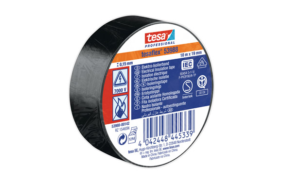 CINTA 10MT X 19MM NEGRO TESATA