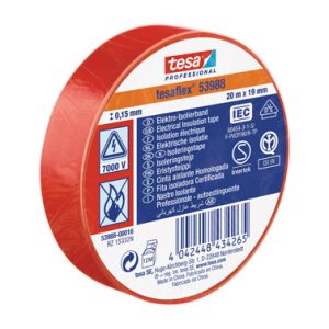 CINTA 20MT X 19MM ROJO TESATAP