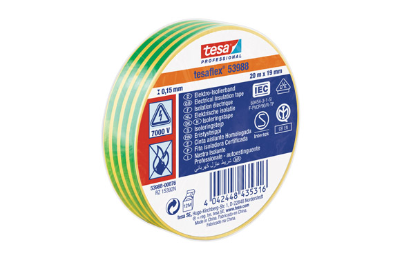 CINTA 20MT X 19MM AMARILLO/VER