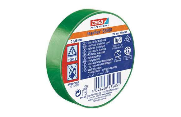 CINTA 20MT X 19MM VERDE TESATA