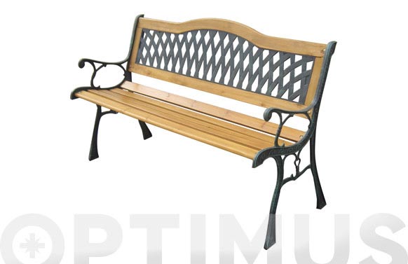 BANCO 2 PLAZAS 124X53X77CM