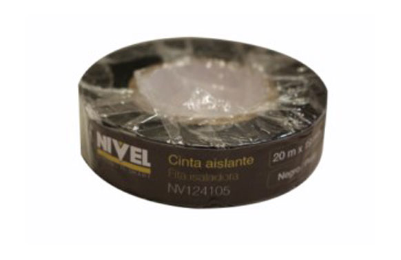 CINTA 20MT X 19MM NEGRO NIVEL