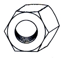 TUERCA HEXAG. 934 M03 ACERO 50