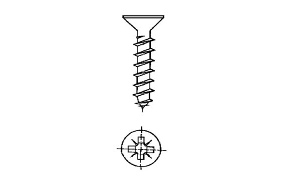 TORNILLO R/MAD. 04X16MM ACERO