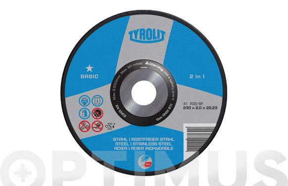 DISCO CORTE 230X2X22 MM A 3433