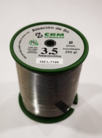 ESTAÑO PLOMO 3,5% 250GR-2MM HI