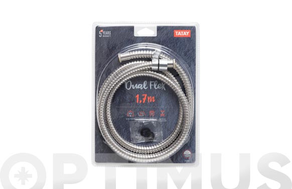 FLEXO BAÑO DUCHA 1,7MT ACERO/L