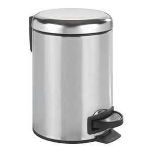 CUBO BAÑO CON PEDAL INOX BRILL