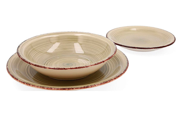 VAJILLA RDA GRES 18 PZ