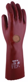 GUANTE QUIMICO L09 40CM RO PVC