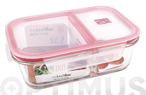 HERMETICO ALIMEN. RECT 950ML V